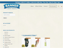 Tablet Screenshot of bannertherapy.com